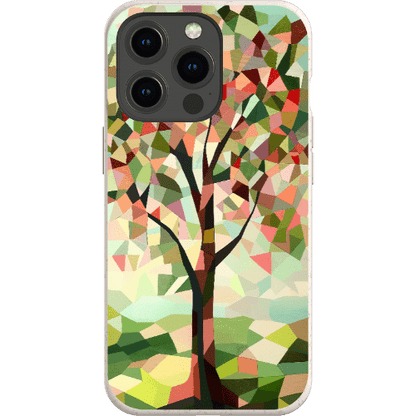 Stepping Green Phone Case Geometric Tree Bio Case
