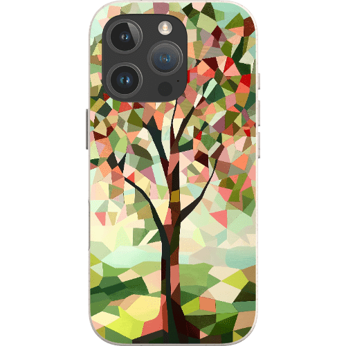 Stepping Green Phone Case Geometric Tree Bio Case