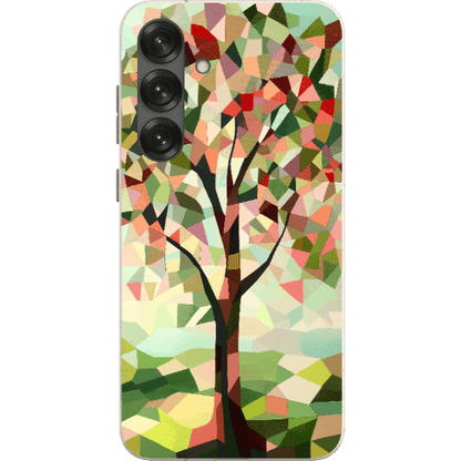Stepping Green Phone Case Geometric Tree Bio Case