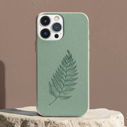 Stepping Green Phone Case Green Fern Leaf Bio Case