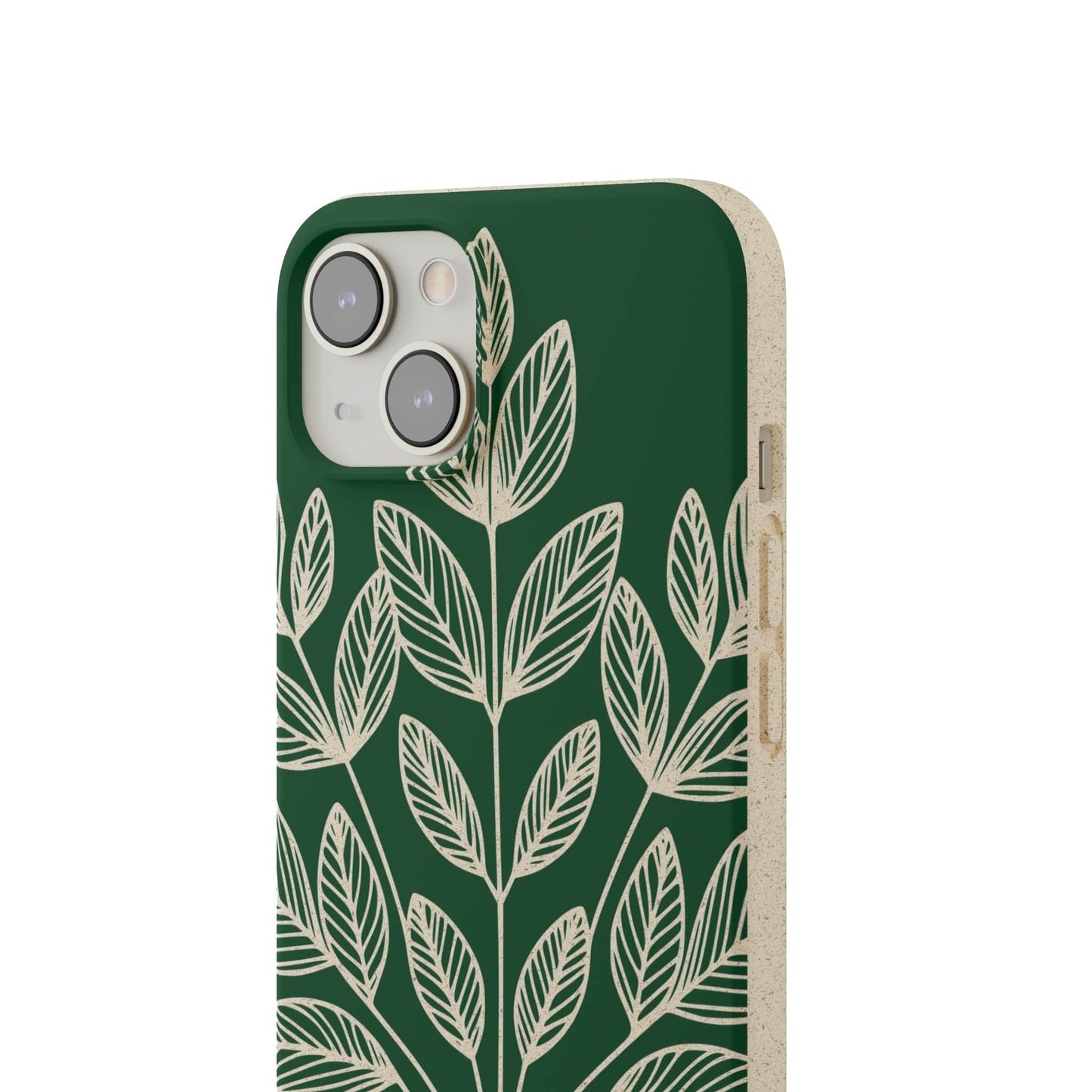 Stepping Green Phone Case Green Leaf Line Art Bio Case