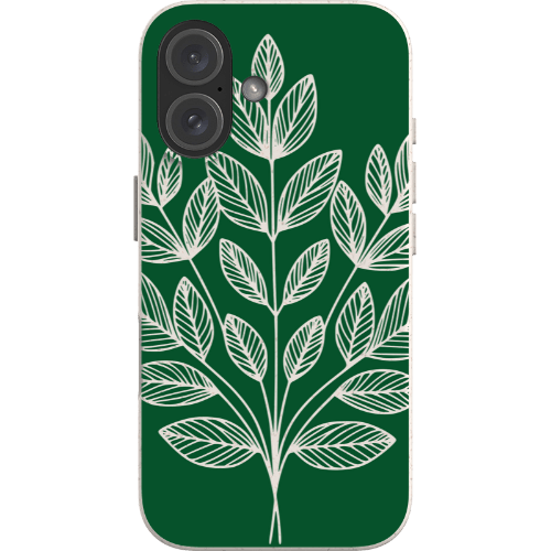 Stepping Green Phone Case Green Leaf Line Art Bio Case