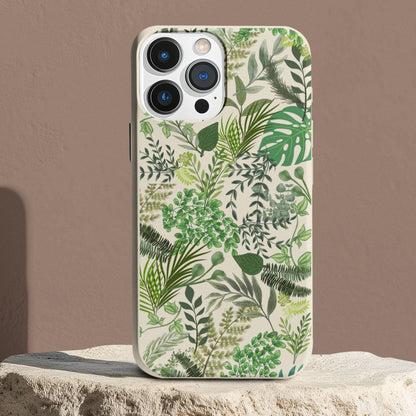 Stepping Green Phone Case Green Leaves Bio Case
