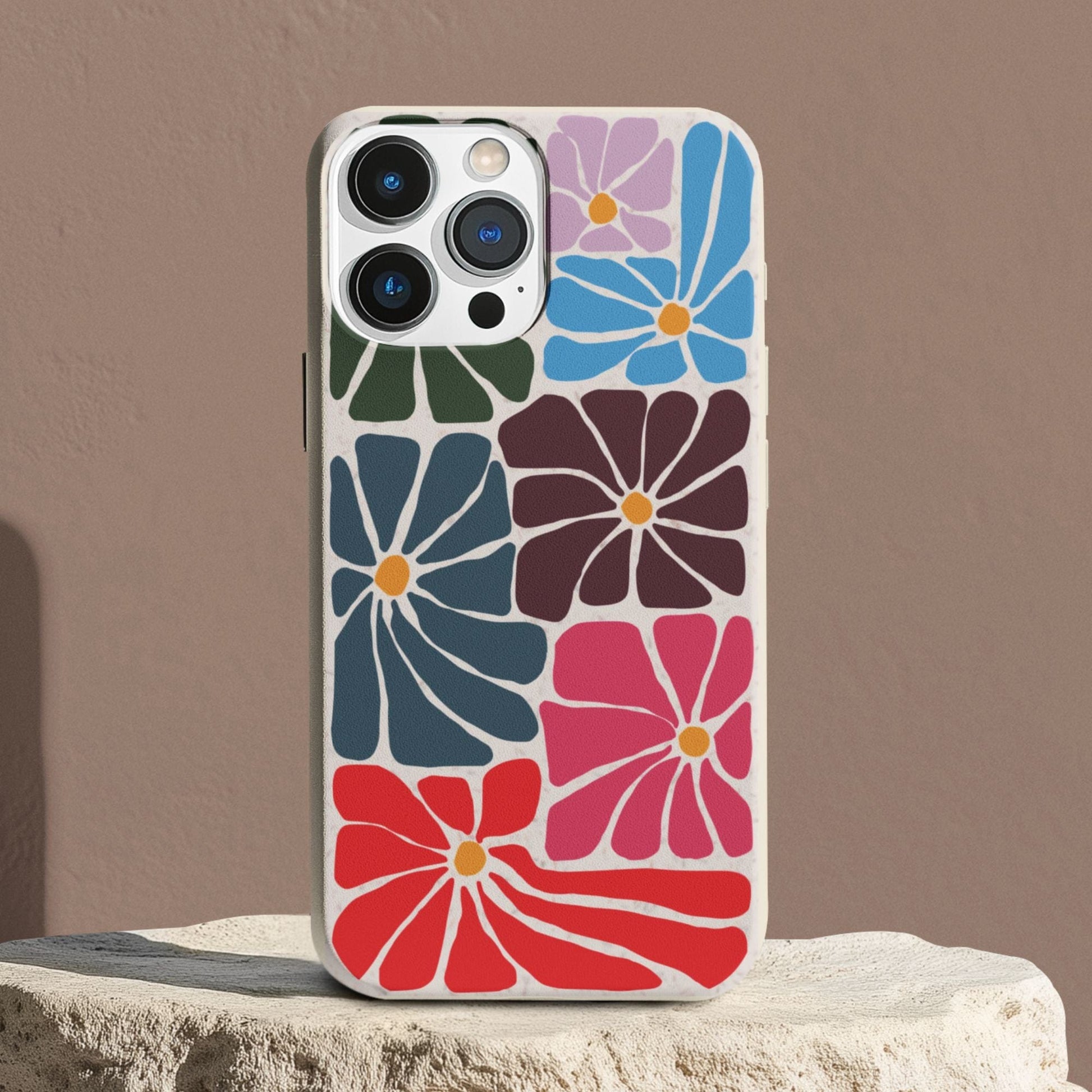 Stepping Green Phone Case Groovy Flowers Bio Case