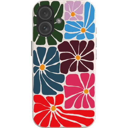 Stepping Green Phone Case Groovy Flowers Bio Case
