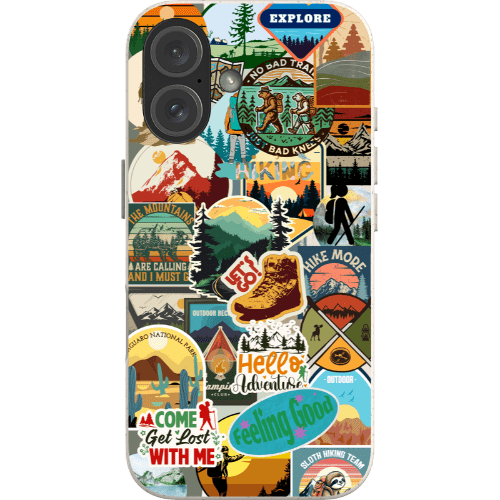 Stepping Green Phone Case Hiking Sticker Bio Case