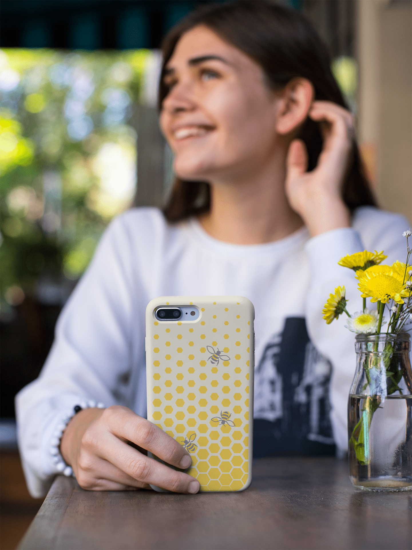 Stepping Green Phone Case Honeycomb Bio Case