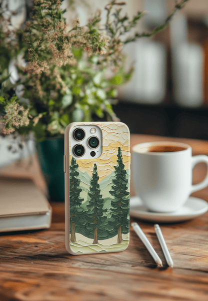 Stepping Green Phone Case Impasto Forest Bio Case