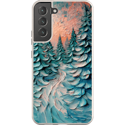 Stepping Green Phone Case Impasto Winter Forest Bio Case