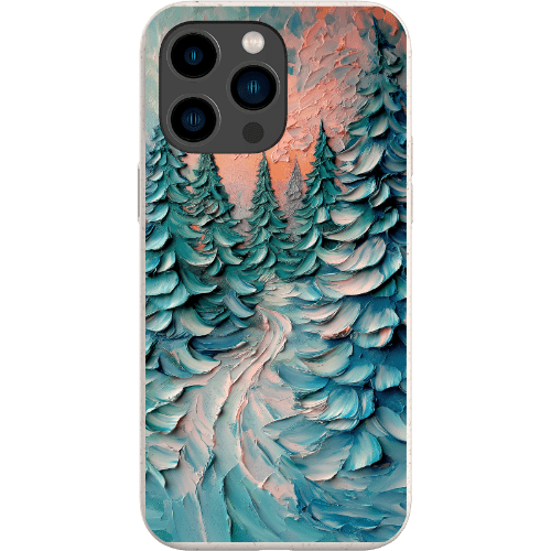 Stepping Green Phone Case Impasto Winter Forest Bio Case