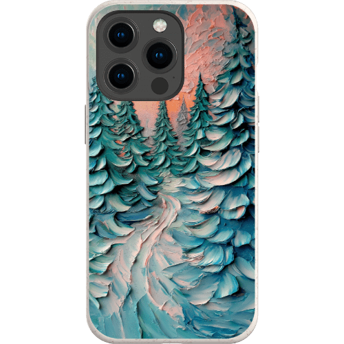 Stepping Green Phone Case Impasto Winter Forest Bio Case
