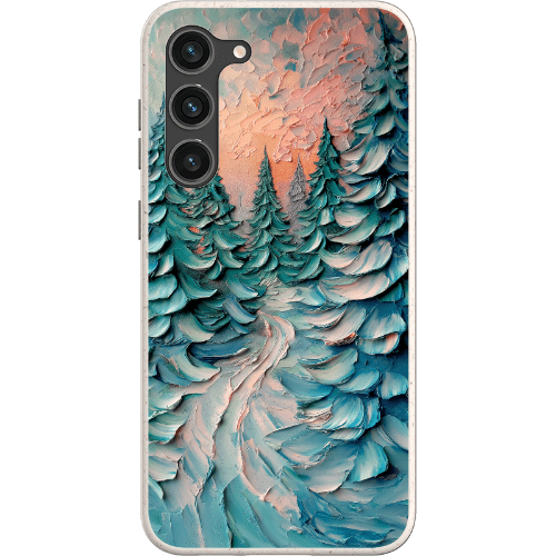 Stepping Green Phone Case Impasto Winter Forest Bio Case