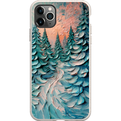 Stepping Green Phone Case Impasto Winter Forest Bio Case