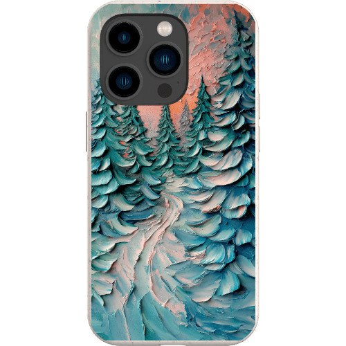 Stepping Green Phone Case Impasto Winter Forest Bio Case