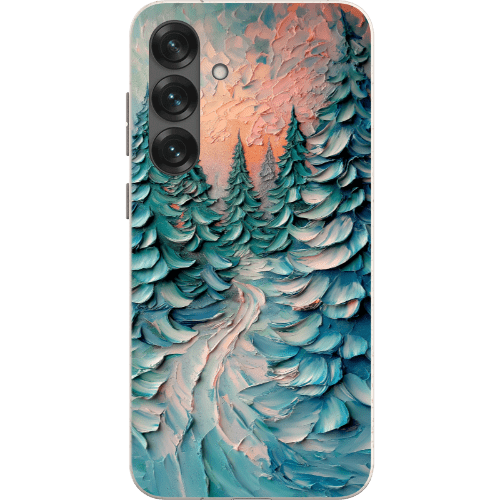 Stepping Green Phone Case Impasto Winter Forest Bio Case