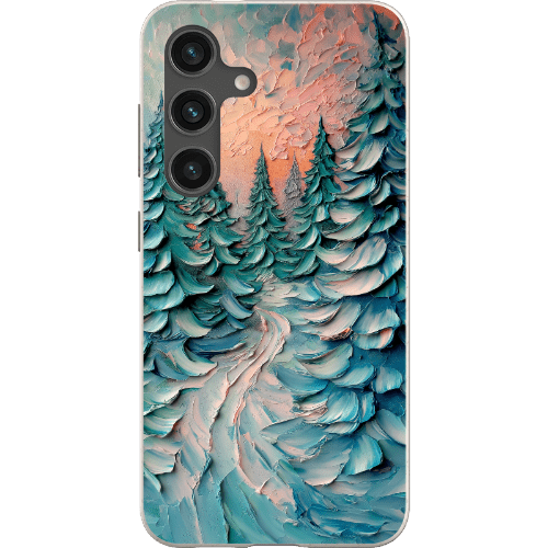 Stepping Green Phone Case Impasto Winter Forest Bio Case