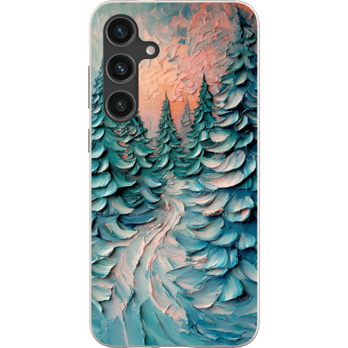 Stepping Green Phone Case Impasto Winter Forest Bio Case