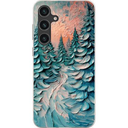 Stepping Green Phone Case Impasto Winter Forest Bio Case
