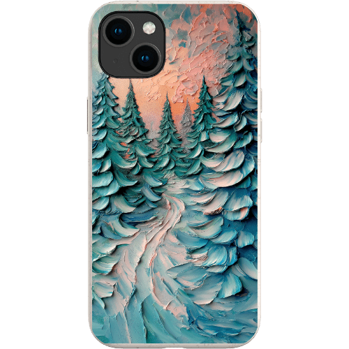 Stepping Green Phone Case Impasto Winter Forest Bio Case