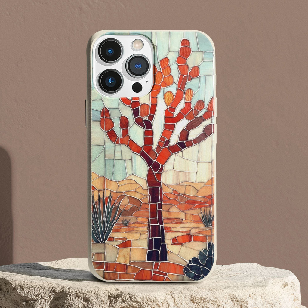 Stepping Green Phone Case Joshua Tree Stained Glass Bio Case