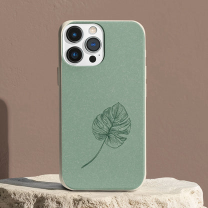 Stepping Green Phone Case Monstera Leaf Bio Case