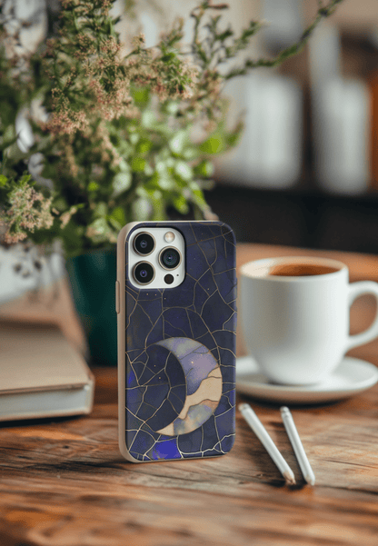 Stepping Green Phone Case Moon and Stars 1 Bio Case