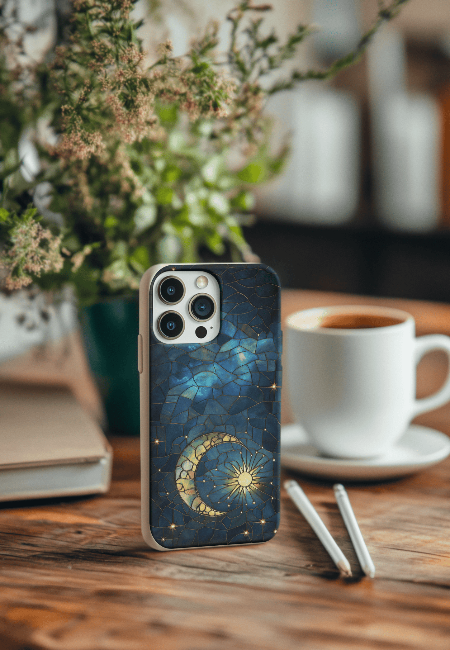 Stepping Green Phone Case Moon and Stars 2 Bio Case