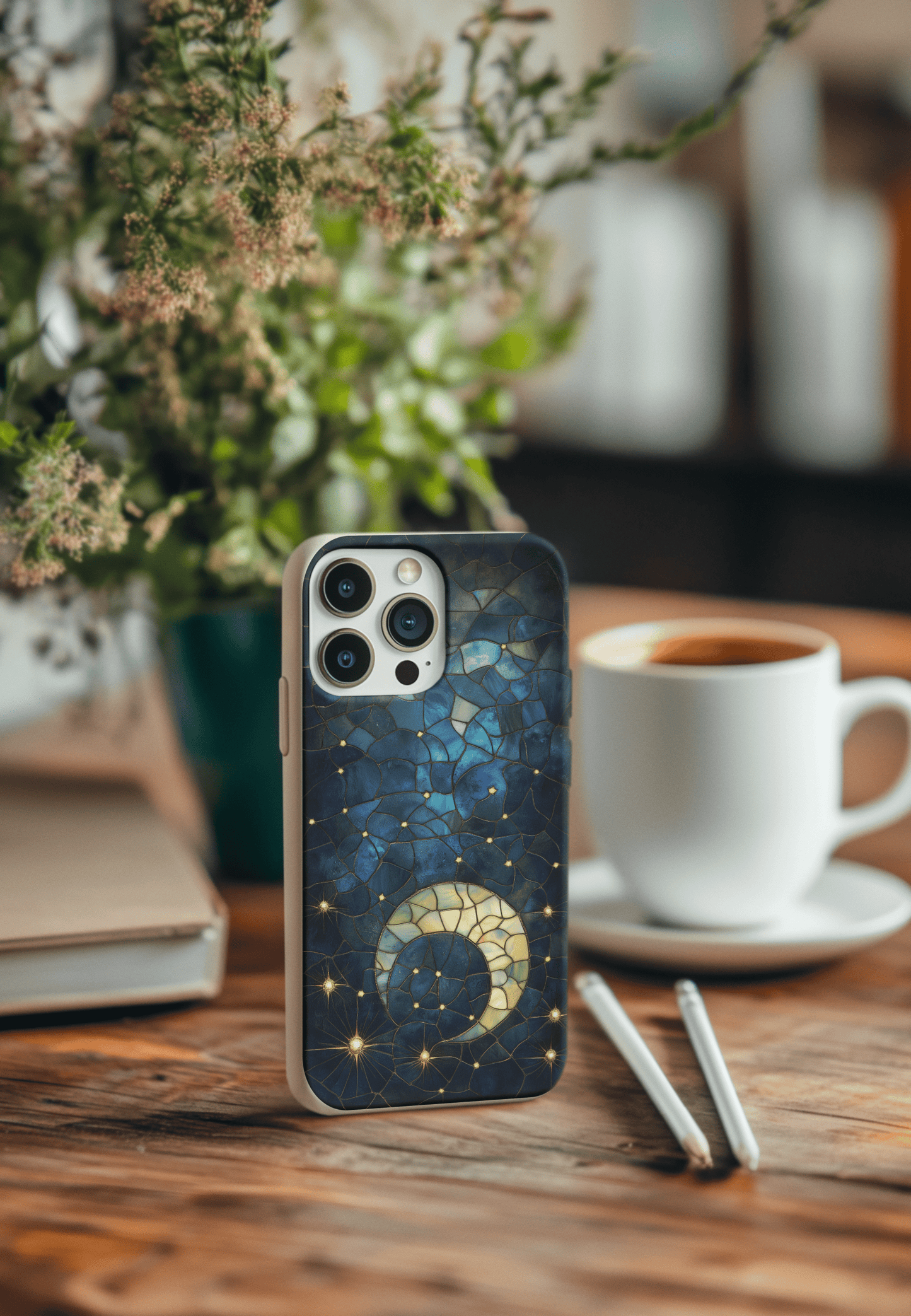 Stepping Green Phone Case Moon and Stars 4 Bio Case