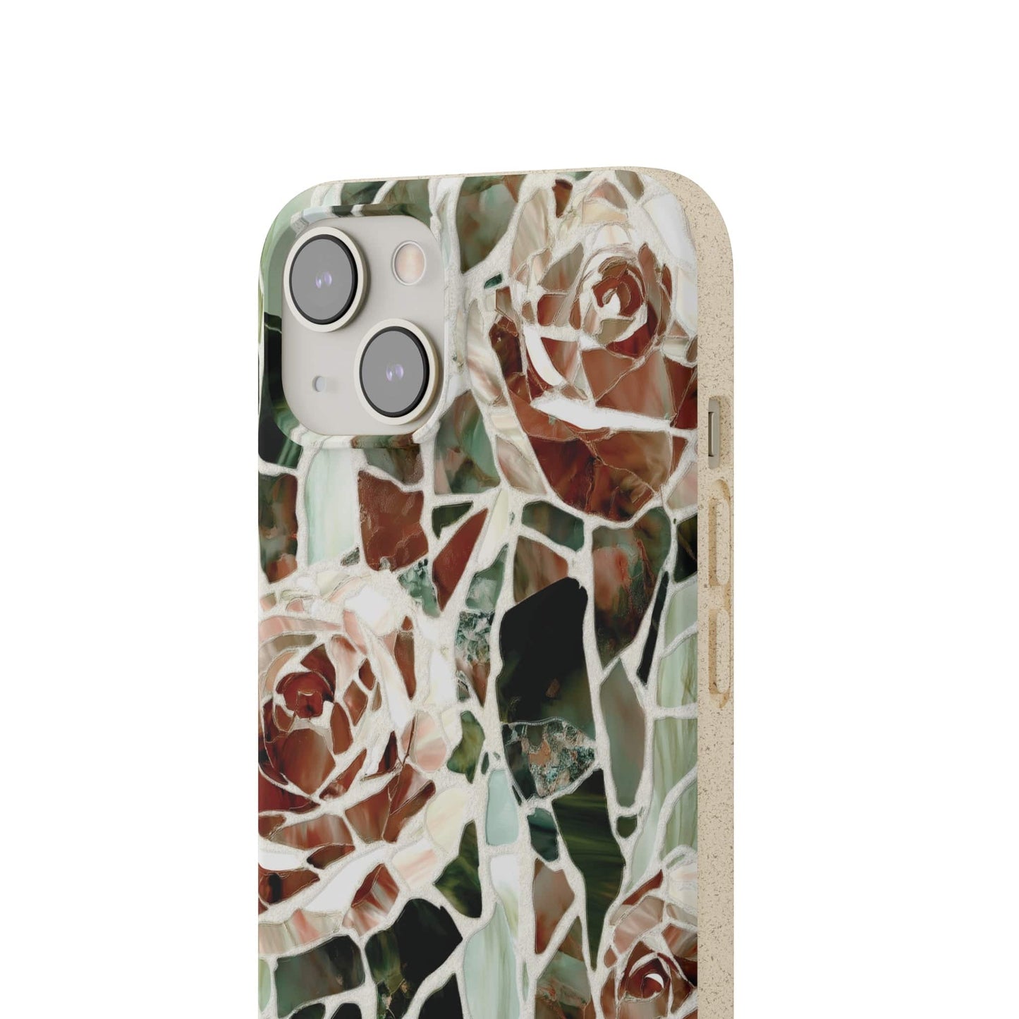 Stepping Green Phone Case Mosaic Rose Bio Case