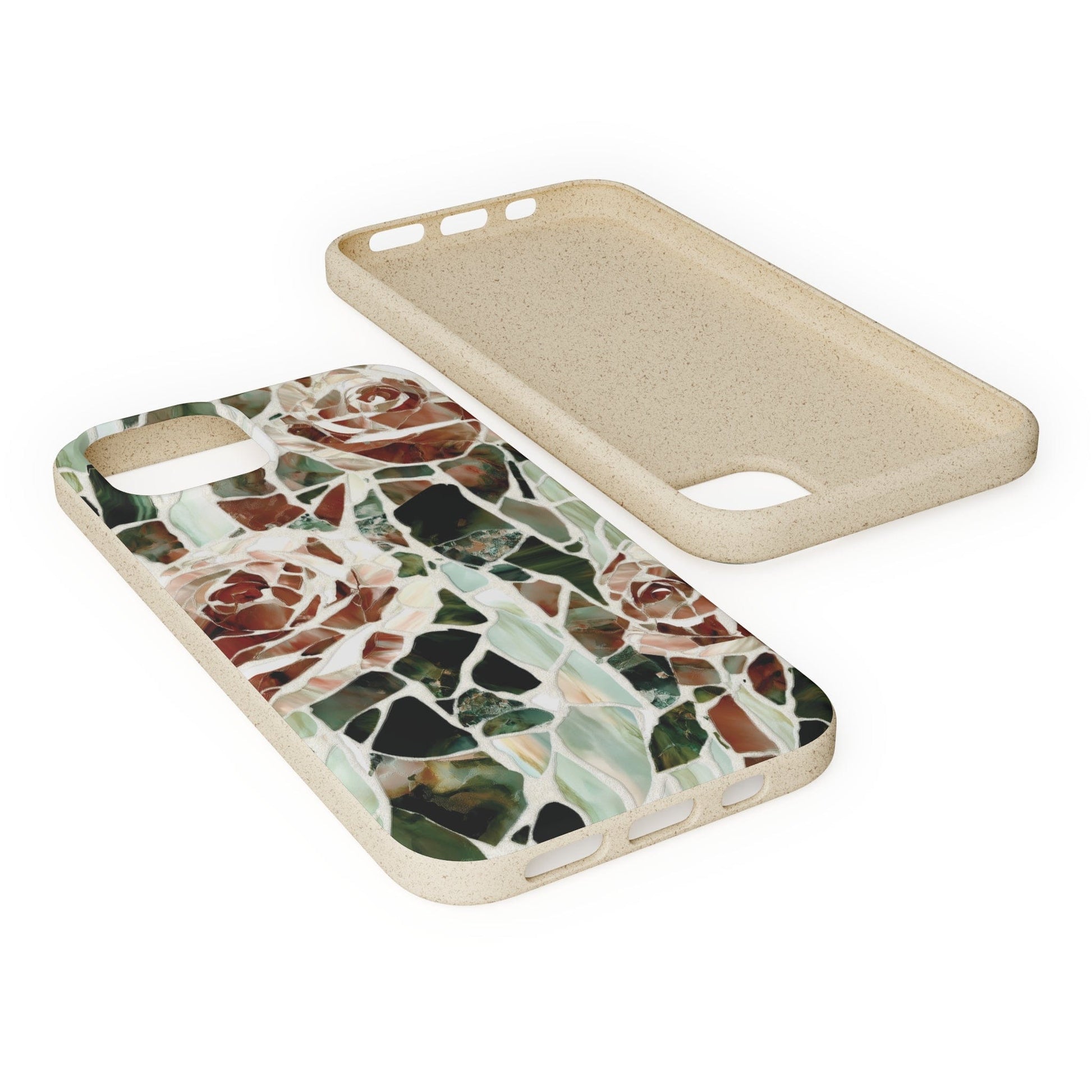 Stepping Green Phone Case Mosaic Rose Bio Case