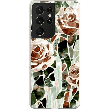 Stepping Green Phone Case Mosaic Rose Bio Case