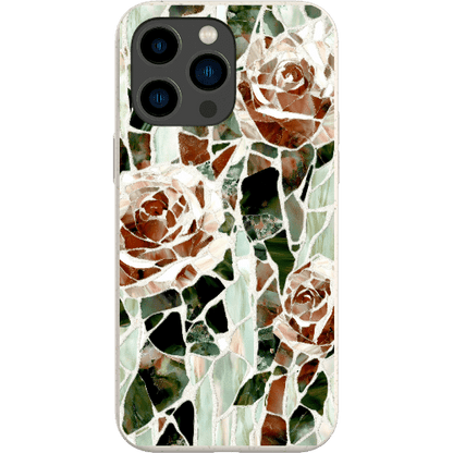 Stepping Green Phone Case Mosaic Rose Bio Case