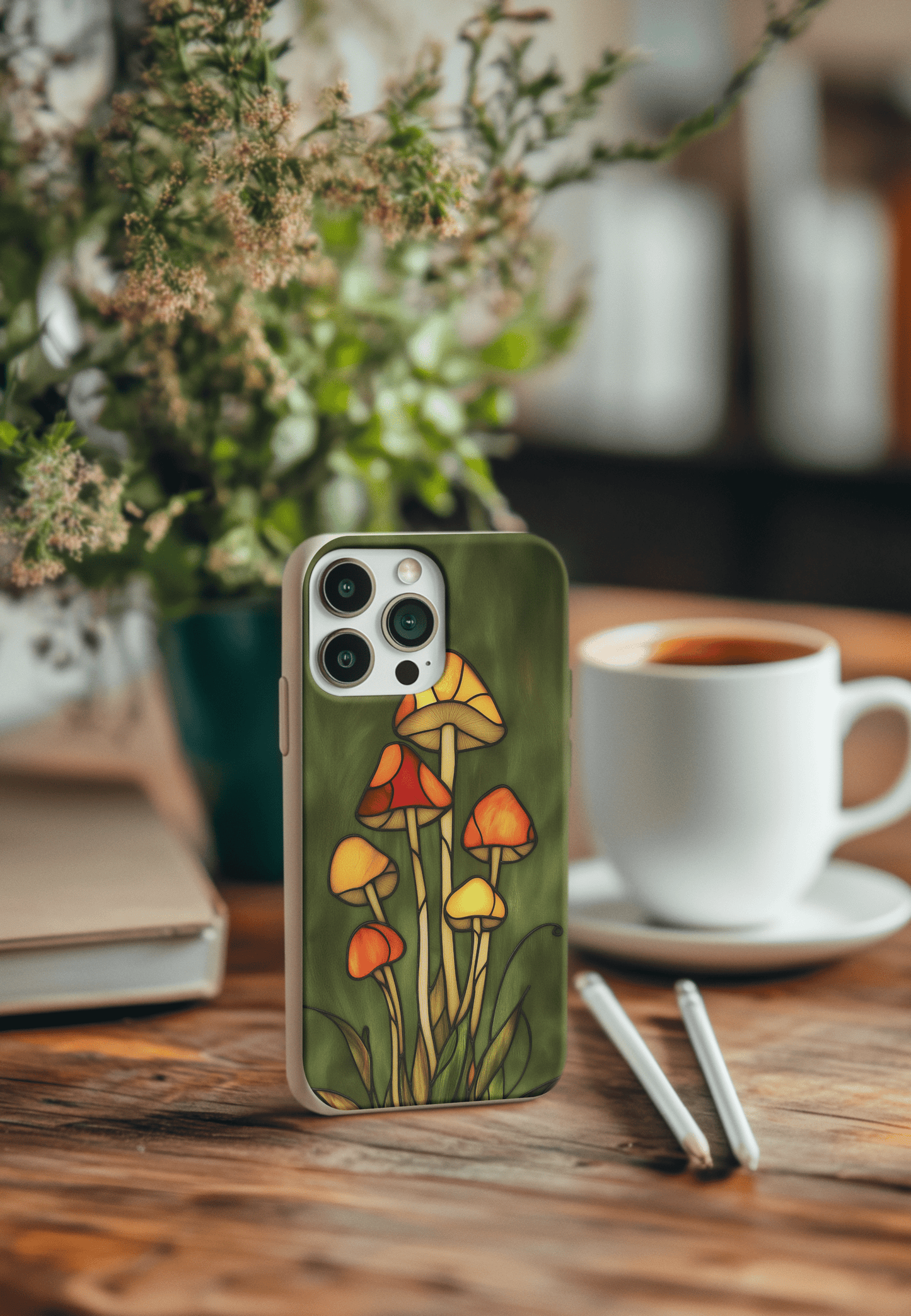 Stepping Green Phone Case Mushroom Bio Case