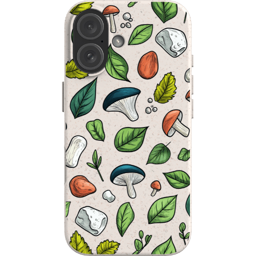 Stepping Green Phone Case Mushrooms and Leaves 2 Bio Case