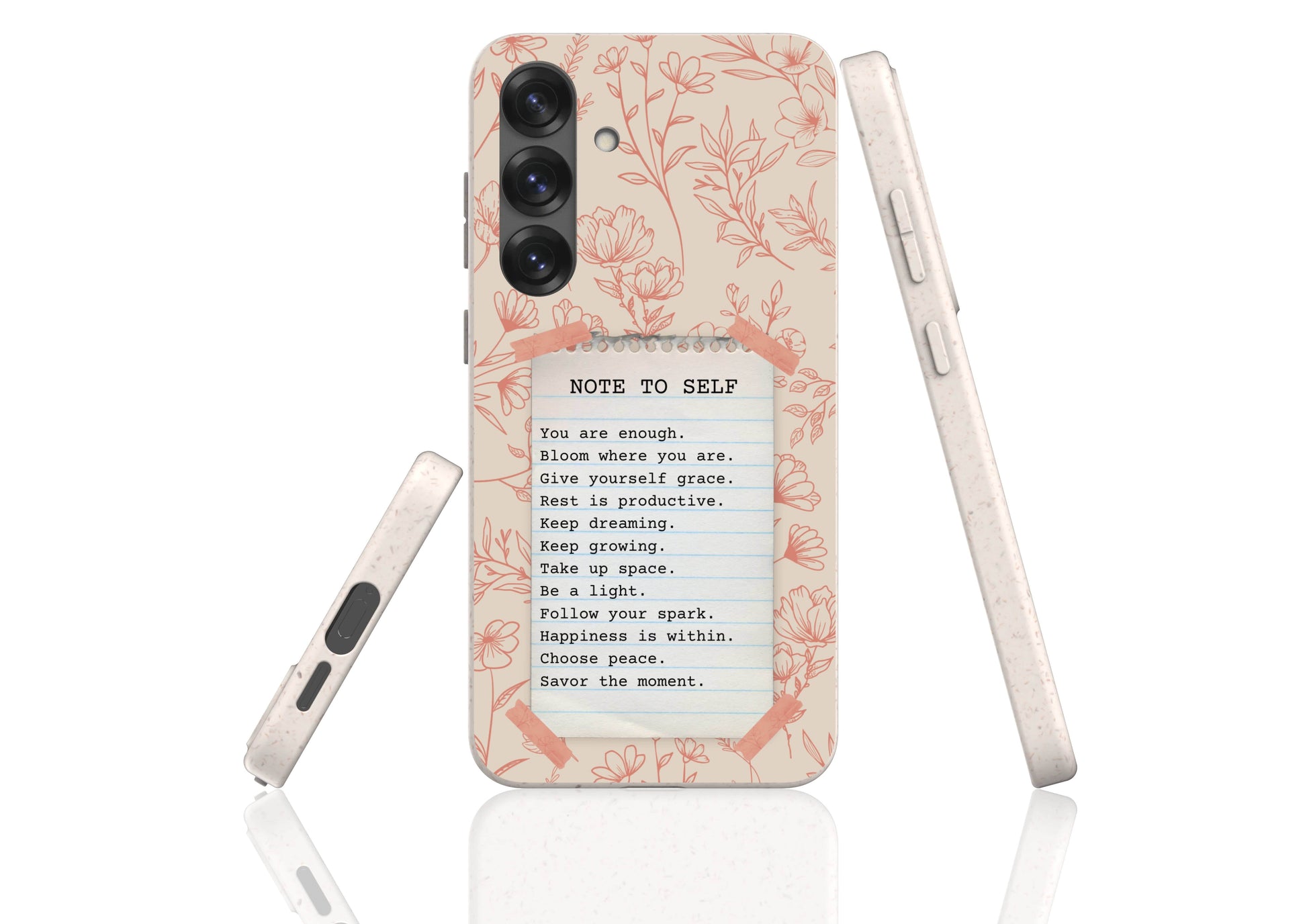 Stepping Green Phone Case Note to Self 1 Bio Case