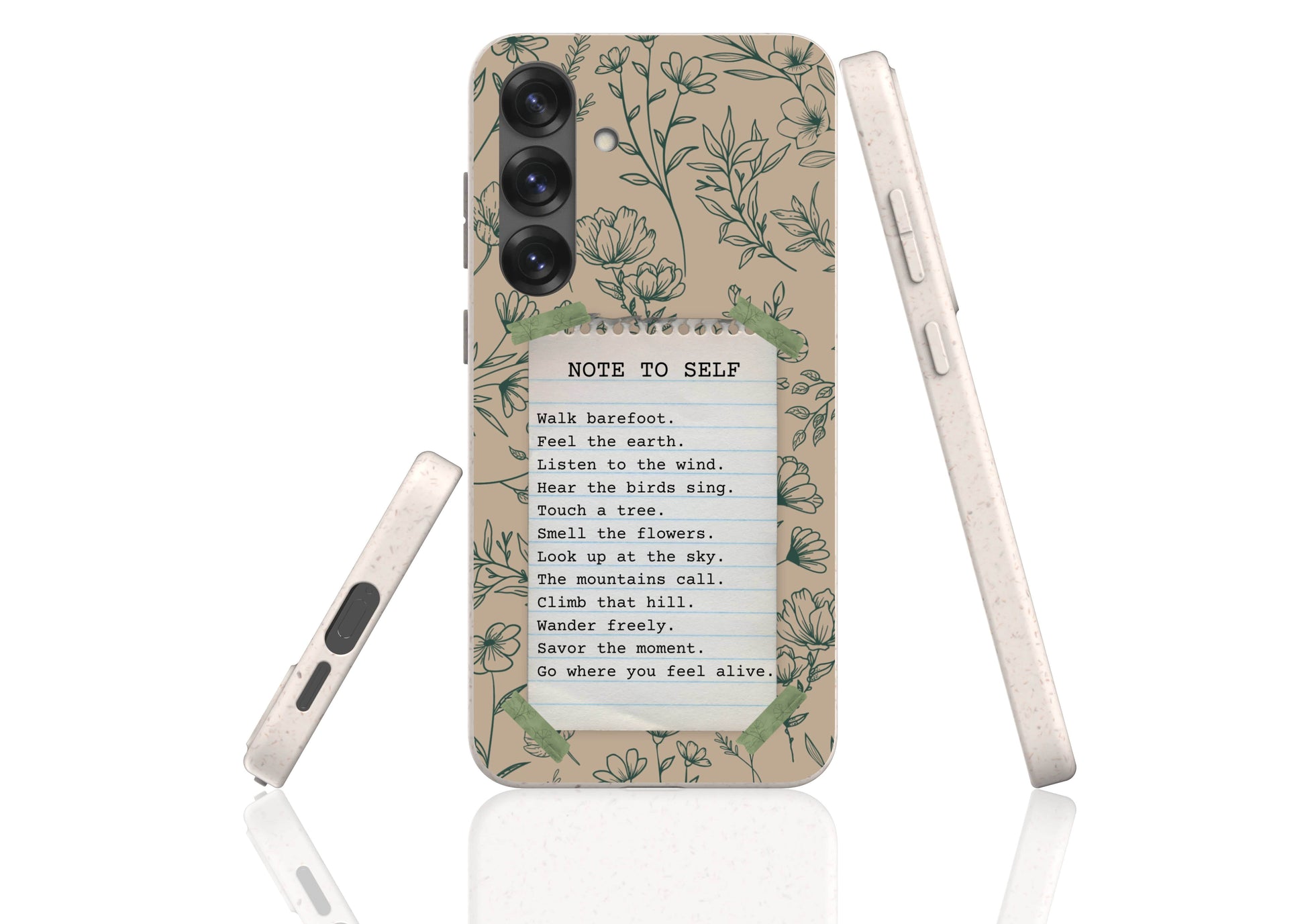 Stepping Green Phone Case Note to Self 2 Bio Case