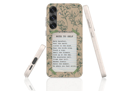 Stepping Green Phone Case Note to Self 2 Bio Case