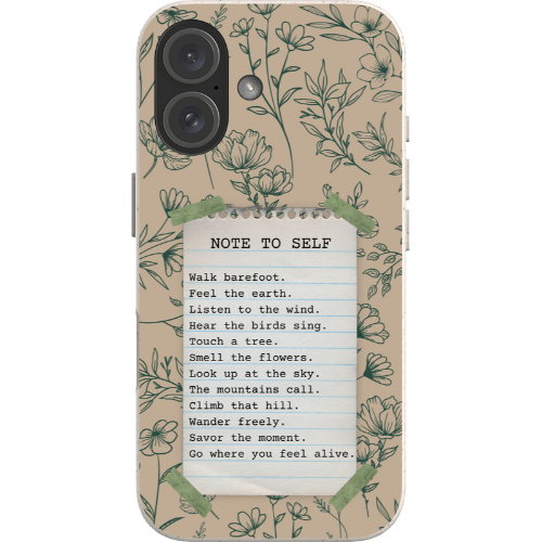 Stepping Green Phone Case Note to Self 2 Bio Case