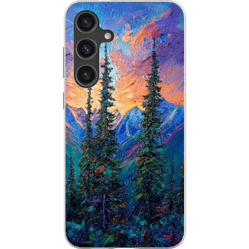 Stepping Green Phone Case Painted Mountain Sunset Bio Case