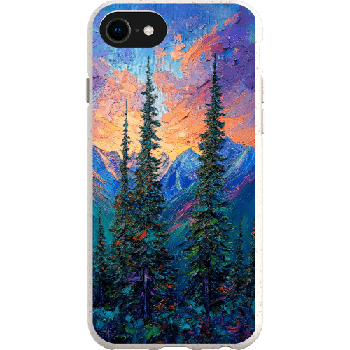 Stepping Green Phone Case Painted Mountain Sunset Bio Case