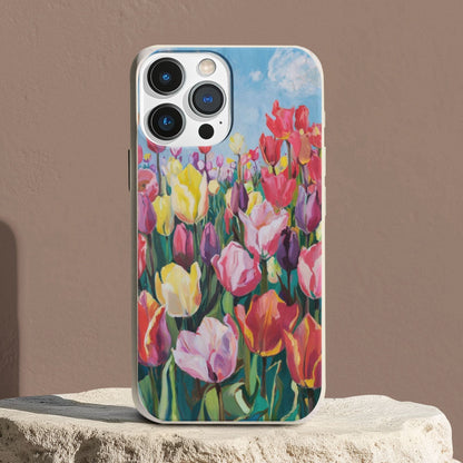 Stepping Green Phone Case Painted Tulip Bio Case