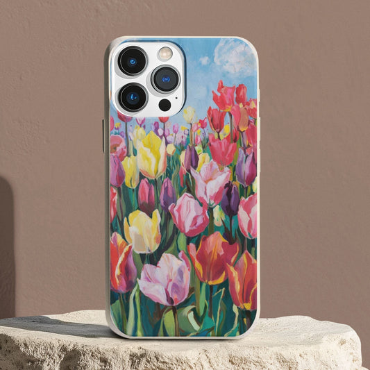 Stepping Green Phone Case Painted Tulip Bio Case