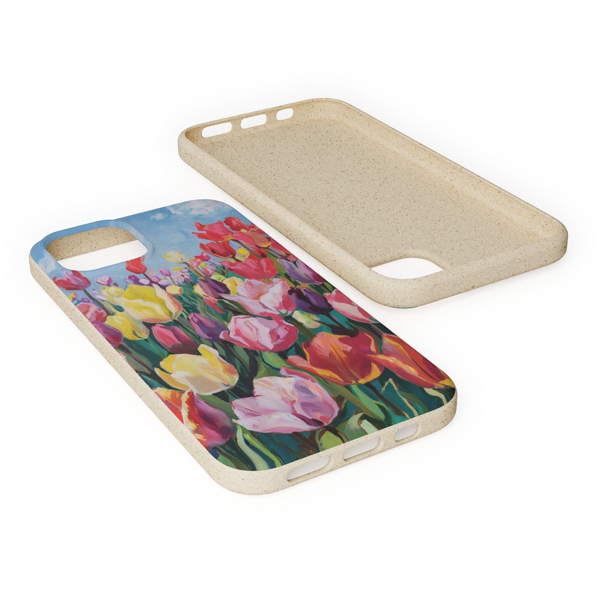 Stepping Green Phone Case Painted Tulip Bio Case