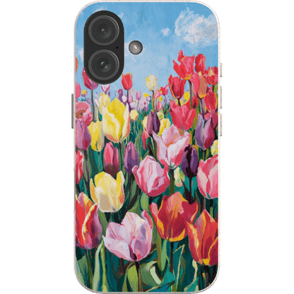 Stepping Green Phone Case Painted Tulip Bio Case