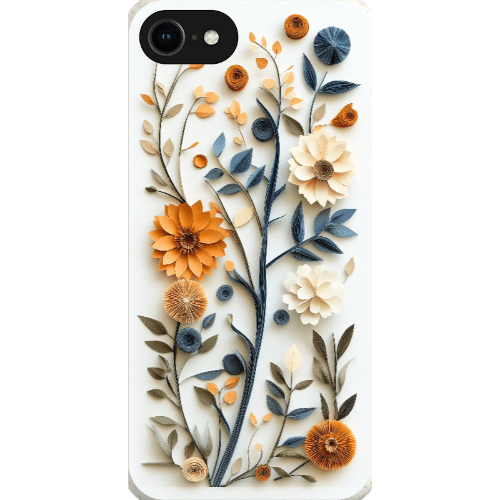 Stepping Green Phone Case Paper Cut Boho Floral Bio Case