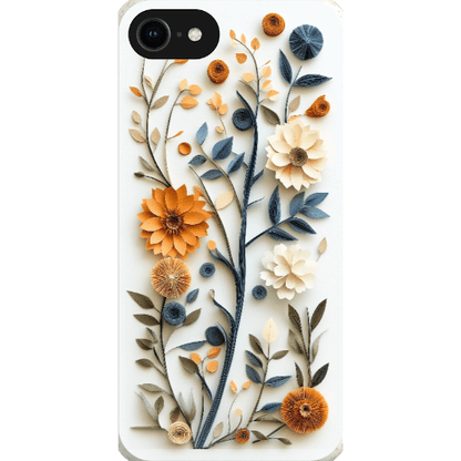 Stepping Green Phone Case Paper Cut Boho Floral Bio Case