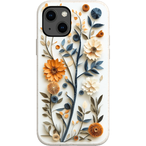 Stepping Green Phone Case Paper Cut Boho Floral Bio Case