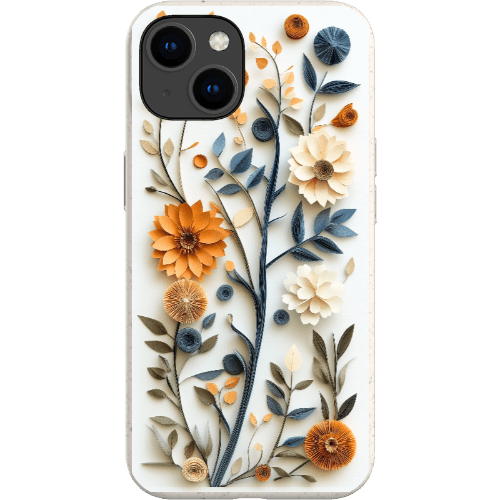 Stepping Green Phone Case Paper Cut Boho Floral Bio Case