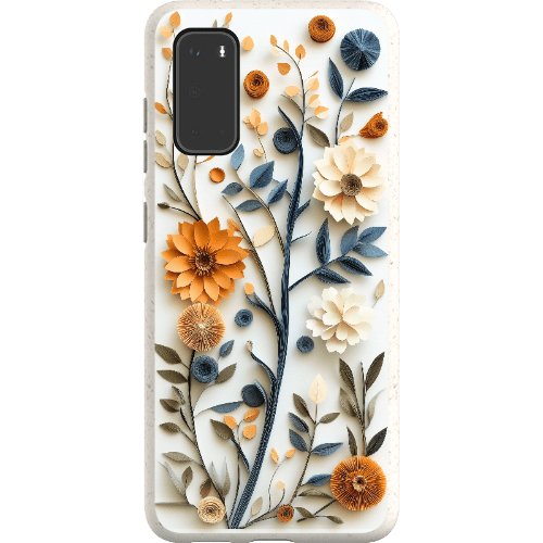 Stepping Green Phone Case Paper Cut Boho Floral Bio Case