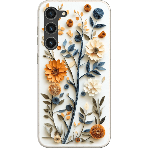 Stepping Green Phone Case Paper Cut Boho Floral Bio Case